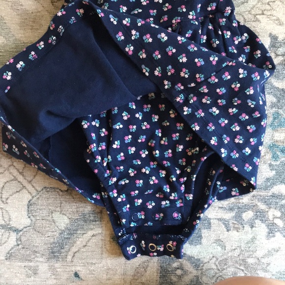6M Baby Girl Navy Flower Dress - Picture 5 of 5